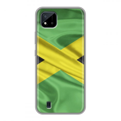 Дизайнерский силиконовый чехол для Realme C20 Флаг Ямайки
