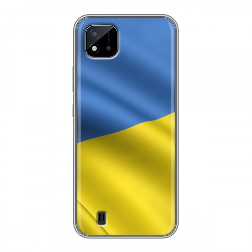 Дизайнерский силиконовый чехол для Realme C20 Флаг Украины