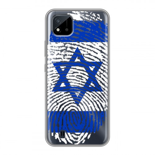 Дизайнерский силиконовый чехол для Realme C20 Флаг Израиля