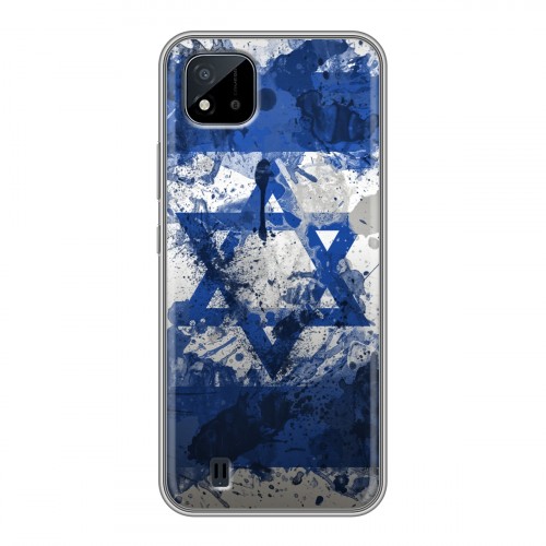 Дизайнерский силиконовый чехол для Realme C20 Флаг Израиля