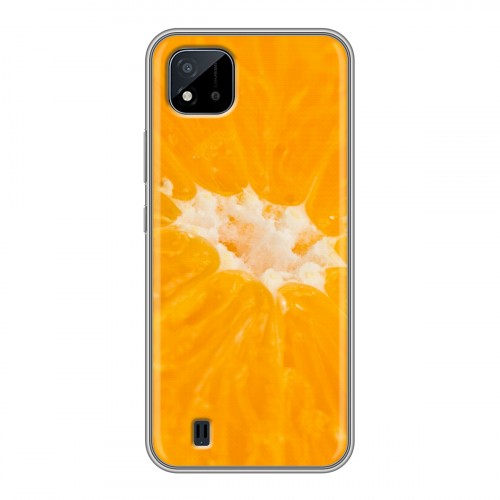 Дизайнерский силиконовый чехол для Realme C20 Апельсины