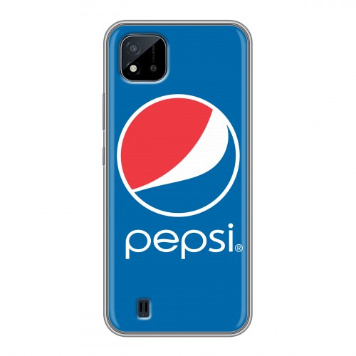 Дизайнерский силиконовый чехол для Realme C20 Pepsi