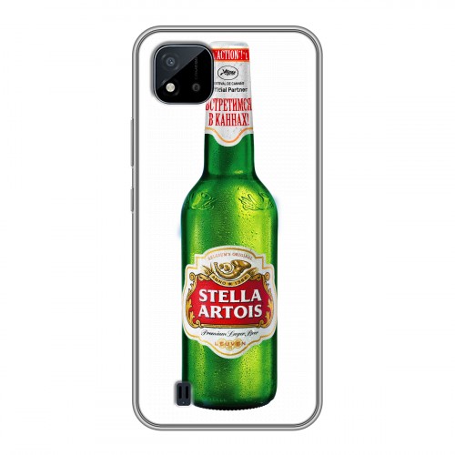 Дизайнерский силиконовый чехол для Realme C20 Stella Artois