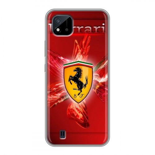 Дизайнерский силиконовый чехол для Realme C20 Ferrari