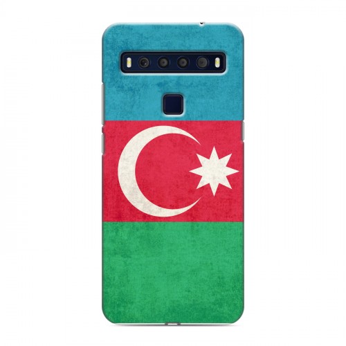 Дизайнерский пластиковый чехол для TCL 10L Флаг Азербайджана