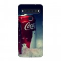 Дизайнерский пластиковый чехол для TCL 10L Coca-cola