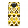 Дизайнерский силиконовый чехол для Nokia G20 Пчелиные узоры