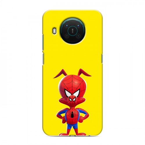 Дизайнерский пластиковый чехол для Nokia X10 Человек-паук : Через вселенные