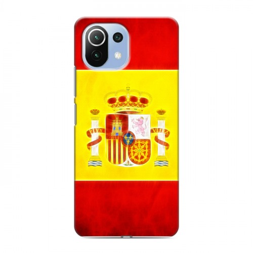 Дизайнерский пластиковый чехол для Xiaomi Mi 11 Lite флаг Испании