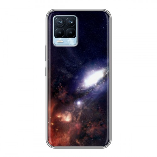 Дизайнерский силиконовый чехол для Realme 8 Галактика