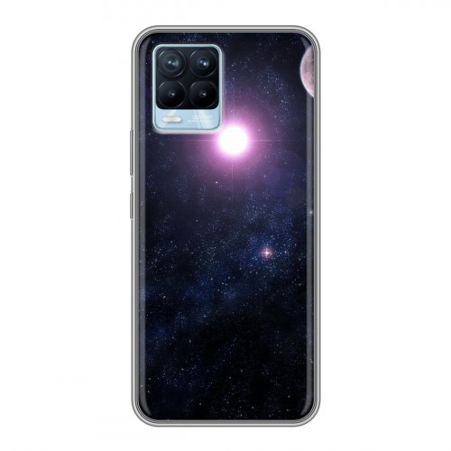 Дизайнерский силиконовый чехол для Realme 8 Галактика