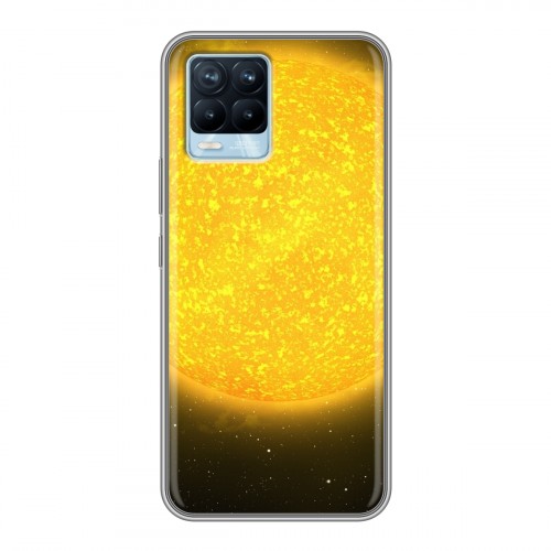 Дизайнерский силиконовый чехол для Realme 8 Солнце