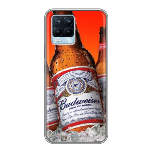 Дизайнерский силиконовый чехол для Realme 8 Budweiser