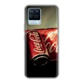 Дизайнерский силиконовый чехол для Realme 8 Coca-cola