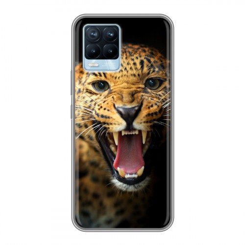 Дизайнерский силиконовый чехол для Realme 8 Леопард