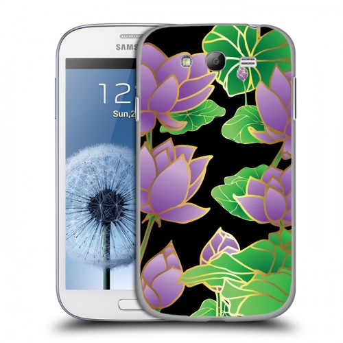 Дизайнерский пластиковый чехол для Samsung Galaxy Grand Люксовые цветы