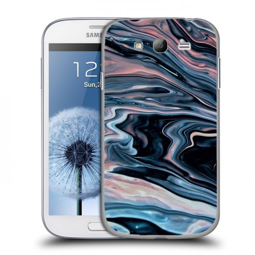 Дизайнерский пластиковый чехол для Samsung Galaxy Grand Мраморные узоры