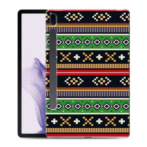 Дизайнерский силиконовый чехол для Samsung Galaxy Tab S7 FE Этнические мотивы