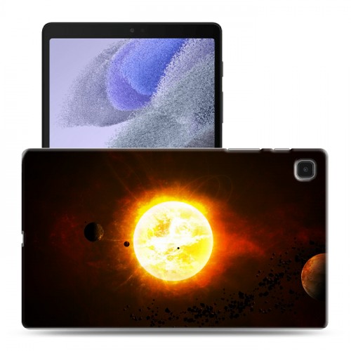 Дизайнерский силиконовый чехол для Samsung Galaxy Tab A7 lite Солнце
