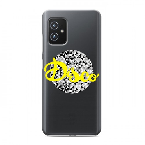 Полупрозрачный дизайнерский пластиковый чехол для ASUS ZenFone 8 Прозрачные надписи 1
