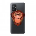 Полупрозрачный дизайнерский пластиковый чехол для ASUS ZenFone 8 Прозрачные обезьяны