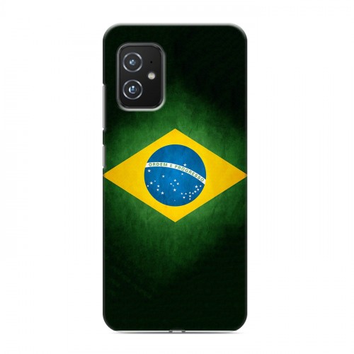 Дизайнерский силиконовый чехол для ASUS ZenFone 8 Флаг Бразилии