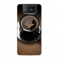 Дизайнерский силиконовый чехол для ASUS ZenFone 8 Flip Кофе напиток