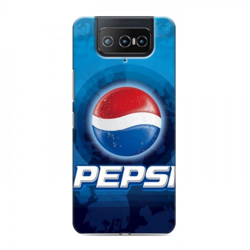 Дизайнерский силиконовый чехол для ASUS ZenFone 8 Flip Pepsi