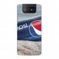 Дизайнерский силиконовый чехол для ASUS ZenFone 8 Flip Pepsi