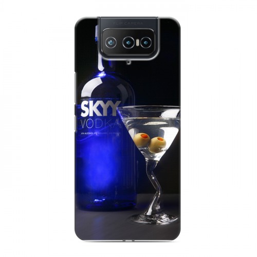 Дизайнерский силиконовый чехол для ASUS ZenFone 8 Flip Skyy Vodka