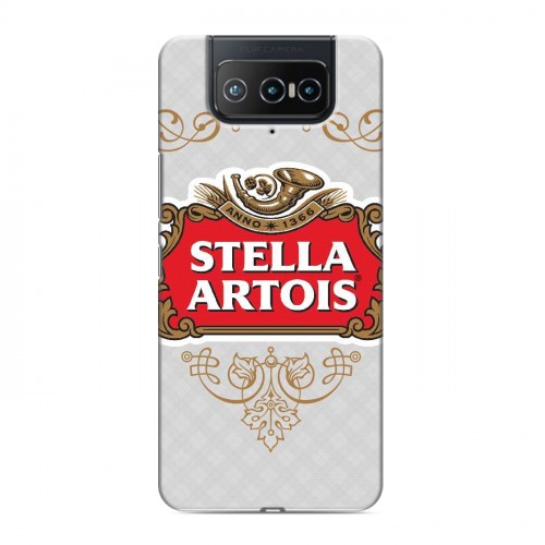 Дизайнерский силиконовый чехол для ASUS ZenFone 8 Flip Stella Artois
