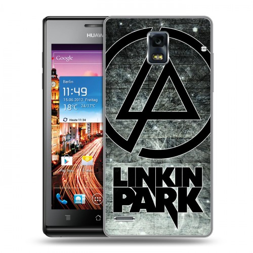Дизайнерский пластиковый чехол для Huawei Ascend P1 Linkin Park