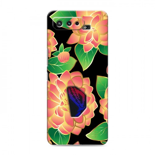 Дизайнерский силиконовый чехол для ASUS ROG Phone 5 Люксовые цветы