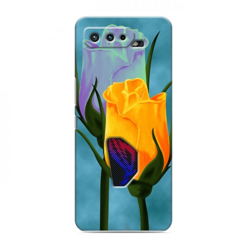 Дизайнерский силиконовый чехол для ASUS ROG Phone 5 Сила роз