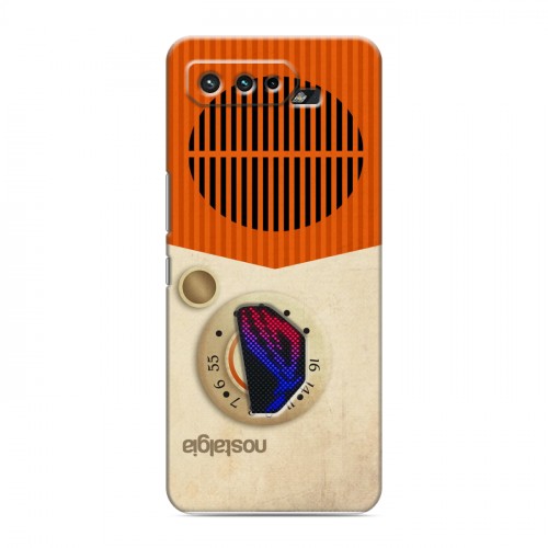 Дизайнерский силиконовый чехол для ASUS ROG Phone 5 Винтажное радио