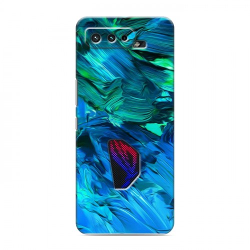Дизайнерский силиконовый чехол для ASUS ROG Phone 5 Мазки краски
