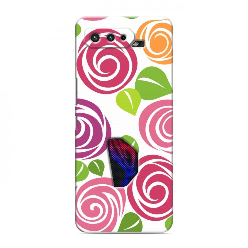 Дизайнерский силиконовый чехол для ASUS ROG Phone 5 Розы