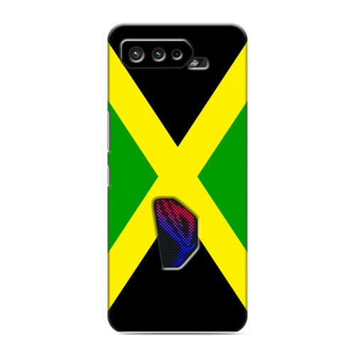 Дизайнерский силиконовый чехол для ASUS ROG Phone 5 Флаг Ямайки