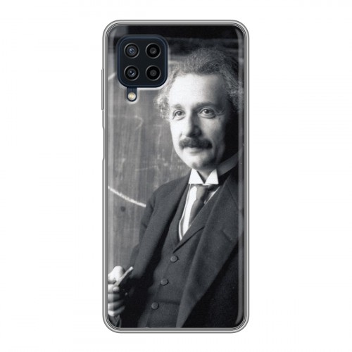 Дизайнерский силиконовый чехол для Samsung Galaxy A22 Альберт Эйнштейн