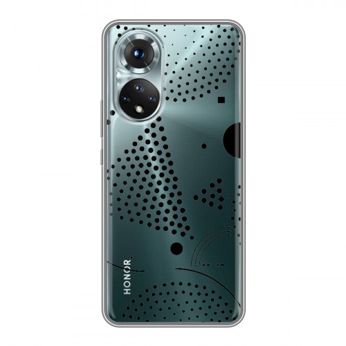 Полупрозрачный дизайнерский силиконовый чехол для Huawei Honor 50 Абстракции 1