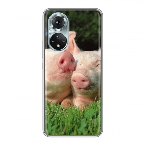 Дизайнерский силиконовый чехол для Huawei Honor 50 Свинки