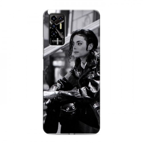 Дизайнерский силиконовый с усиленными углами чехол для Tecno Pova 2 Майкл Джексон
