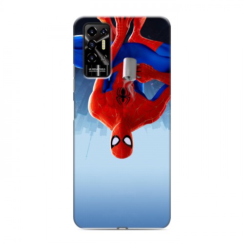Дизайнерский силиконовый с усиленными углами чехол для Tecno Pova 2 Человек-паук : Через вселенные