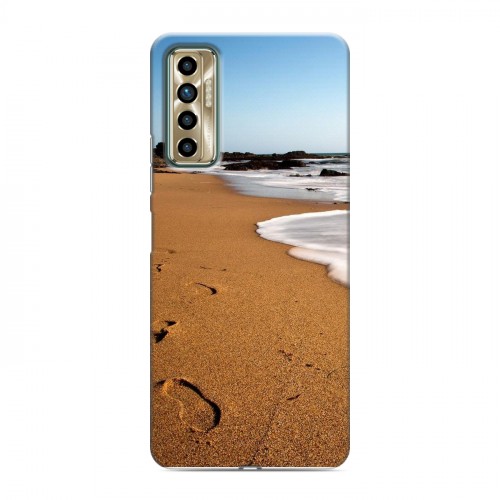 Дизайнерский силиконовый чехол для Tecno Camon 17P пляж