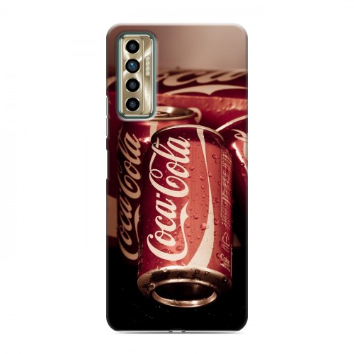 Дизайнерский силиконовый чехол для Tecno Camon 17P Coca-cola
