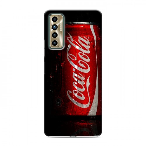 Дизайнерский силиконовый чехол для Tecno Camon 17P Coca-cola