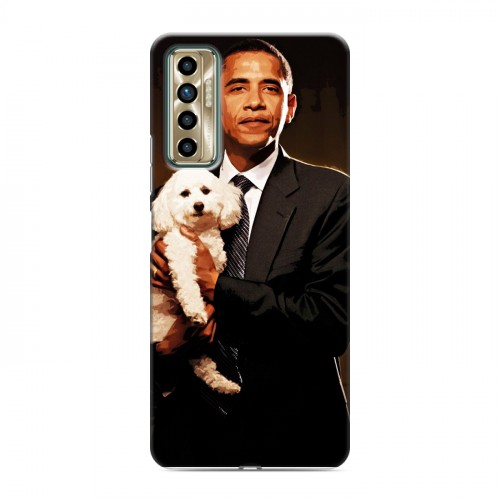 Дизайнерский силиконовый чехол для Tecno Camon 17P Барак Обама
