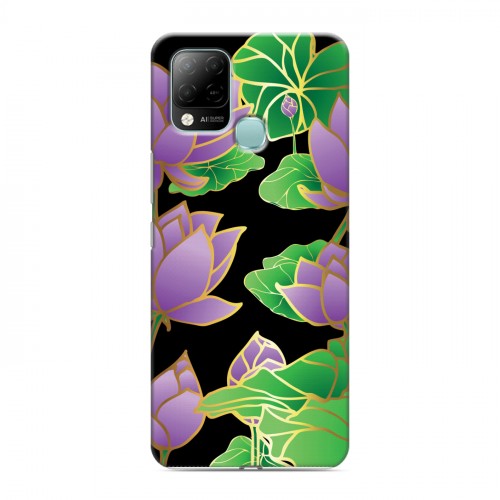 Дизайнерский силиконовый чехол для Infinix Hot 10S Люксовые цветы