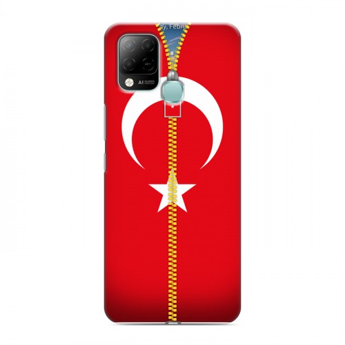 Дизайнерский силиконовый чехол для Infinix Hot 10S Флаг Турции