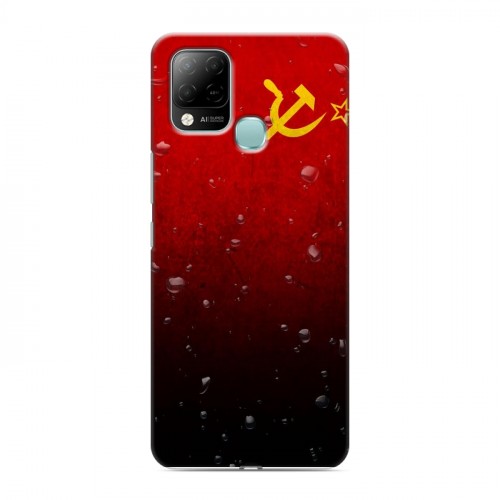 Дизайнерский силиконовый чехол для Infinix Hot 10S Флаг СССР